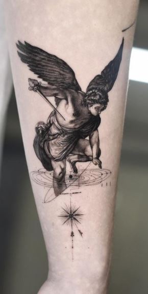 Strength and Power 55 Fallen Angel Tattoos To Lift Your Spirits  InkMatch