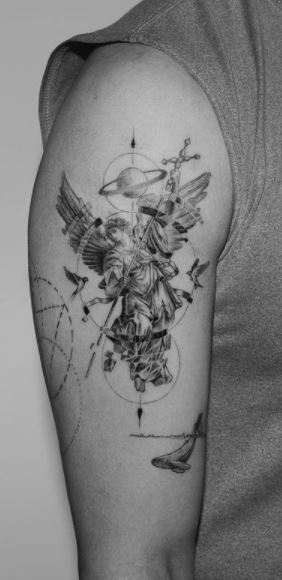 Archangel Gabriel  by Seth Holmes at Foundation Tattoo Parlor Pittsburgh  PA  rtattoos