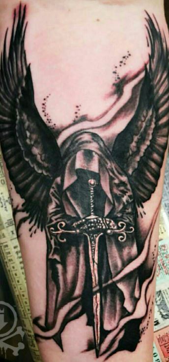 grim reaper and angel tattooTikTok Search