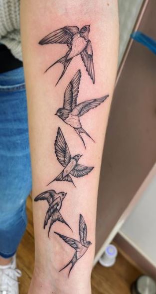 Tattoo of Three little birds Good vibes tattoo  custom tattoo designs on  TattooTribescom