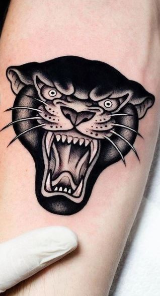 black jaguar tattoo