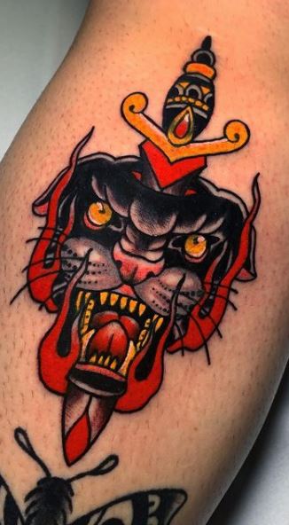 Jake on Instagram Healed panther     tattoo traditional  traditionaltattoo trad neotraditional neo tattoos tatts tttism  inked wip tattooist