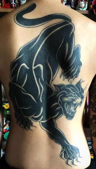 black jaguar tattoo