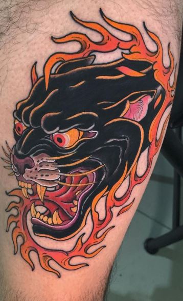 panthers and tiger chest tattoos  adornbodyartcom Custom T  Flickr
