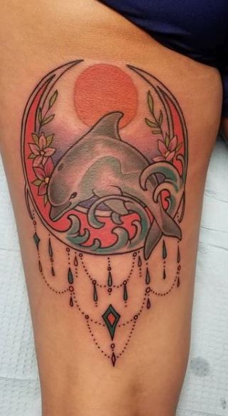 Dolphin tattoo by Mo Ganji | Photo 27442