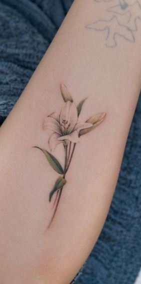 50 Pretty Lily Flower Tattoo Ideas and Their Meaning