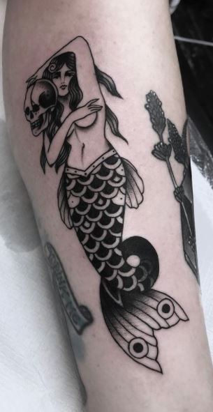Water ocean mermaid tattoos  Tatuagem sereia Tatuagem Tinta para tatuagem