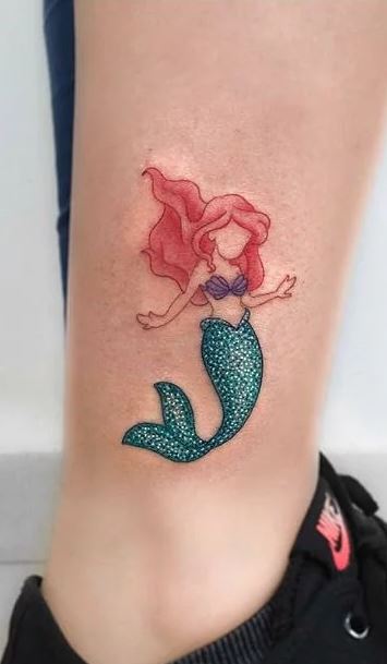 The Little Mermaid Tattoo Design Idea  OhMyTat