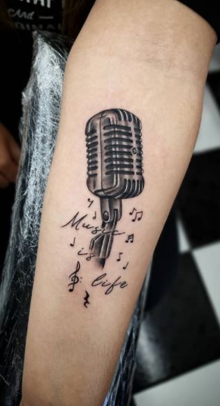 55 Trendy Music Tattoos That You Must See - Tattoo Me Now