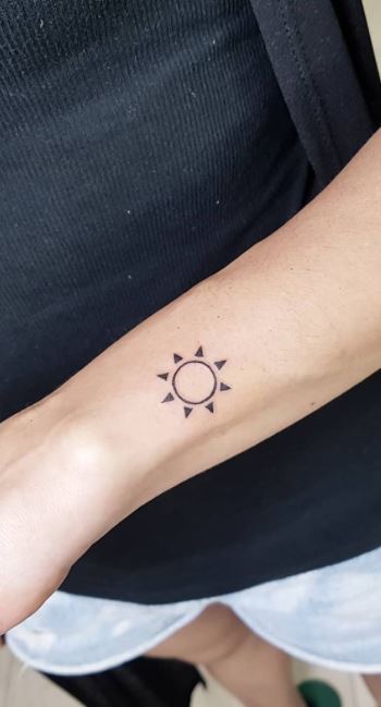 Share More Than Small Sun Tattoo Designs Latest In Eteachers