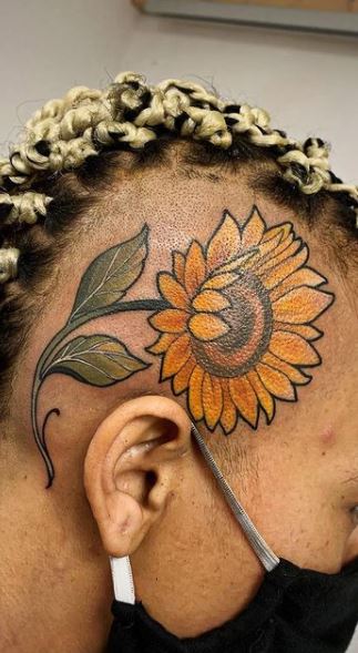 sunflower tattoo 16