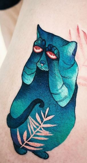 39 Cool Cat Tattoos On Shoulder  Tattoo Designs  TattoosBagcom