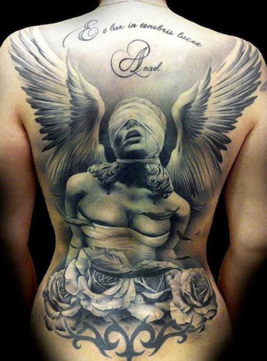 Angel tattoo black 35 Tattoos