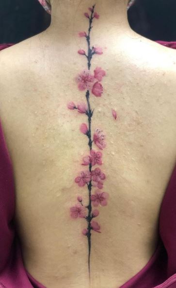 Buy Spine Wrist Tattoo Design Birth Flower Online in India  Etsy