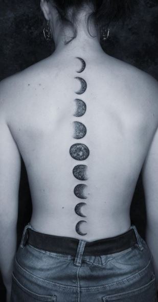 moonphases in HandPoked Tattoos  Search in 13M Tattoos Now  Tattoodo
