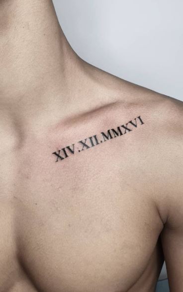 50 Sensational Roman Numeral Tattoos! - Tattoo Me Now