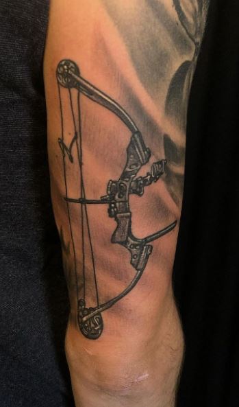 compound bow and arrow tattoos