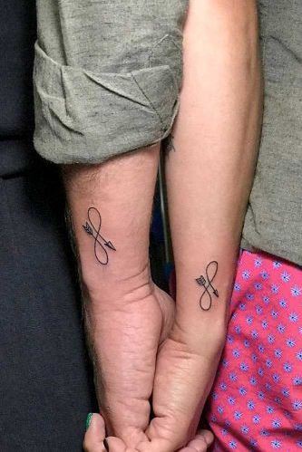 Infinity symbol tattoo on the forearm  Tattoogridnet