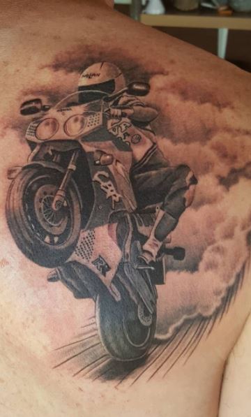 memorial bike portrait tattoo by Tat2Gem on DeviantArt