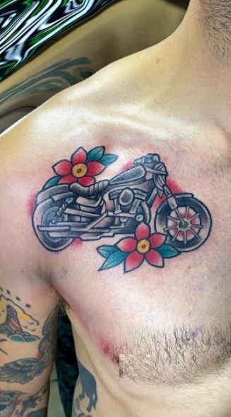 Motorcycle Biker Tattoo Ideas Ghost Riders and More  TatRing