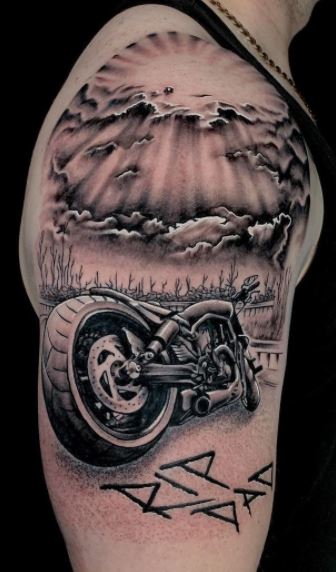 16 Memorable Motorcycle Tattoo Design Ideas  Motorcycle tattoos Biker  tattoos Tattoos