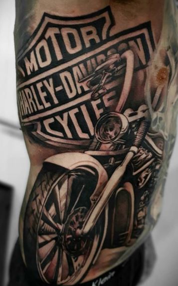 30 Amazing Harley Davidson Tattoos Designs with Meanings and Ideas  Body  Art Guru