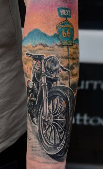 65 Motorcycle Tattoos | Ideas, Designs & Pictures - Tattoo Me Now