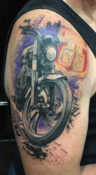 65 Motorcycle Tattoos | Ideas, Designs & Pictures - Tattoo Me Now