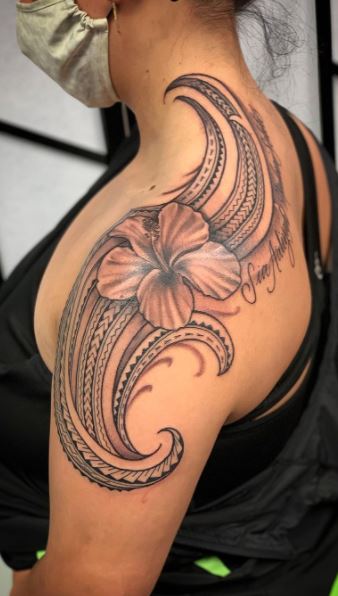 female samoa tattoo shoulder｜TikTok Search