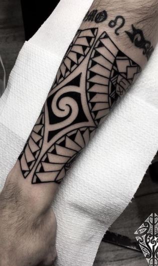 Custom Polynesian Tribal Flower Leg Tattoo Done By Justin Rasquero Here At  Victorian Tattoo Waikiki 808 349 9963  VICTORIAN TATTOO WAIKIKI