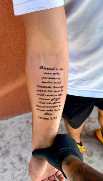 Bible Quotes For Tattoes Man QuotesGram