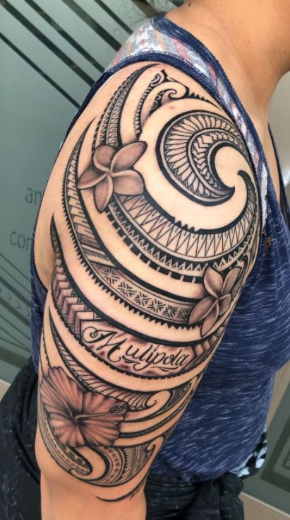 Arm piece  Polynesian tattoos women Shoulder tattoos for women Pretty  tattoos for women