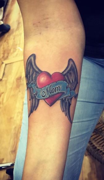 Heart And Wings Tattoo Stock Photos and Images  123RF