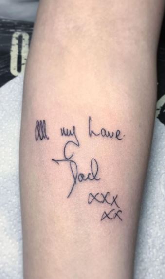 Father Daughter Tattoo Quotes QuotesGram