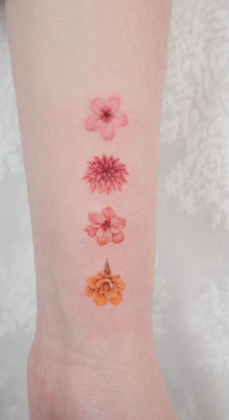 Small Flower Tattoos - TONS of Ideas, Designs & Inspiration...