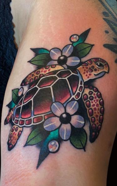 Sunset Tattoo  Japanese snake and turtle back piece by TomTom 