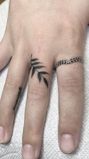 Vines on finger  By  Blue Dragon Tattoos 345  Facebook