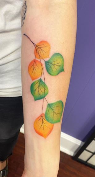 Pony Reinhardt Tattoo on Instagram: “The Maroon Bells mountains, surrounded  by aspen leaf, indigo plant, and the pin… | Tattoos, Black white tattoos,  Nature tattoos