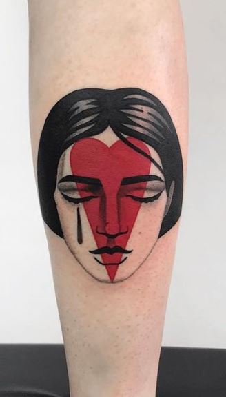 Help me choose Redblack or the full color  rtraditionaltattoos