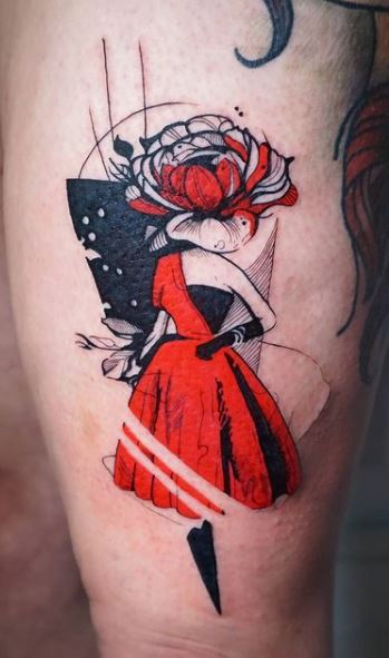 50 Beautiful Black and Red Tattoos, Designs & Ideas - Tattoo Me Now