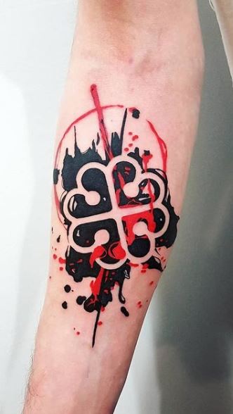 Strange Diary  Ink tattoo Red ink tattoos Geometric tattoo