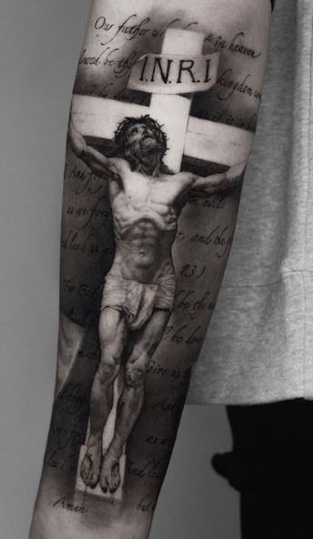 60 Best Jesus Cross Tattoos that will Inspire You in 2023