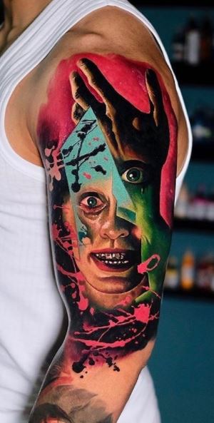 Colour Alice in Wonderland tattoo sleeve idea - Best Tattoo Ideas Gallery