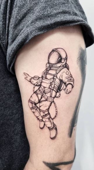 43 Astronaut Tattoos That Are Out Of This World