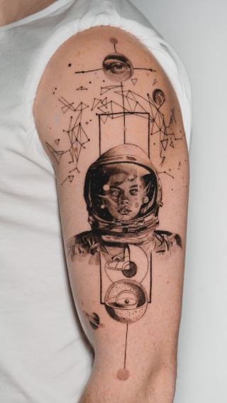 Astronaut tattoo by Ben Kaye  Post 31814