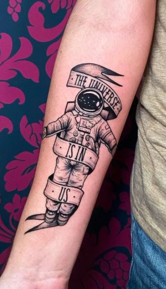 45 Space Tattoo Designs For Astronomy and Science Fiction Lovers DesignBump