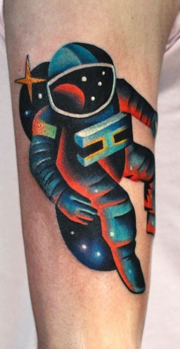 40 Stunning Astronaut Tattoo Designs For Men And Women