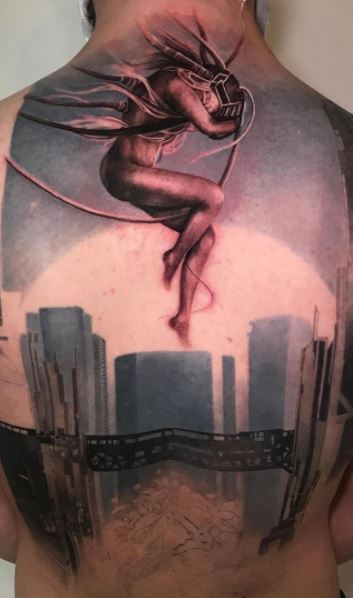 Not quite to the finish line yet but I love seeing this piece on one of my  favorite people rizzietat2 Swipe to see how the gray healed    Instagram