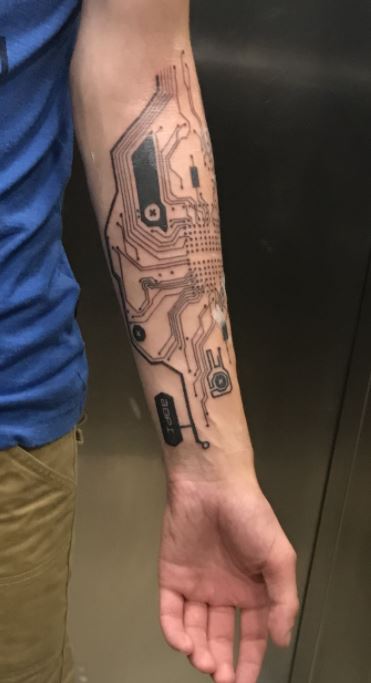 Retrofuturism tattoo in the present  rRetroFuturism