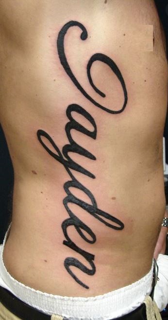 Celebrity Vertical Lettering Tattoos  Steal Her Style